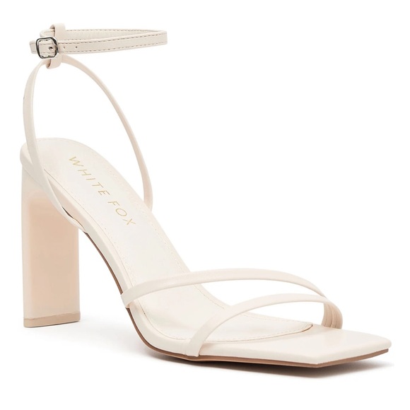 White Fox Boutique Laurel Heels in the color bone - Picture 1 of 7